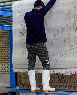 گرم خانه یا سالن خشک کردن در قالیشویی اندرزگو